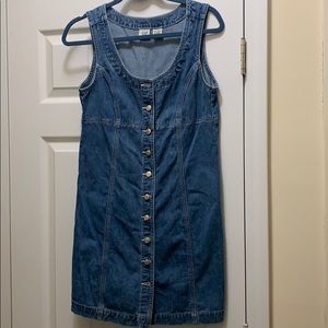 VINTAGE Gap denim jumper dress